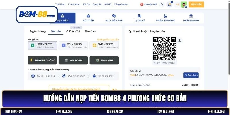 nạp tiền BOM88
