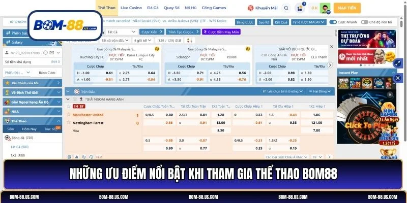 thể thao BOM88